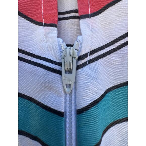 1970s Loungewear Loungecrest Size 44 Retro Stripes Pockets - Picture 6 of 9